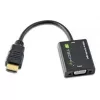 Techly IDATA-HDMI-VGA2 video kabeļa adapteris VGA (D-Sub) Melns