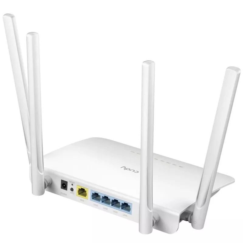 Cudy WR1300 bezvadu maršrutētājs Gigabit Ethernet Divjoslu (2.4 GHz / 5 GHz) Balts
