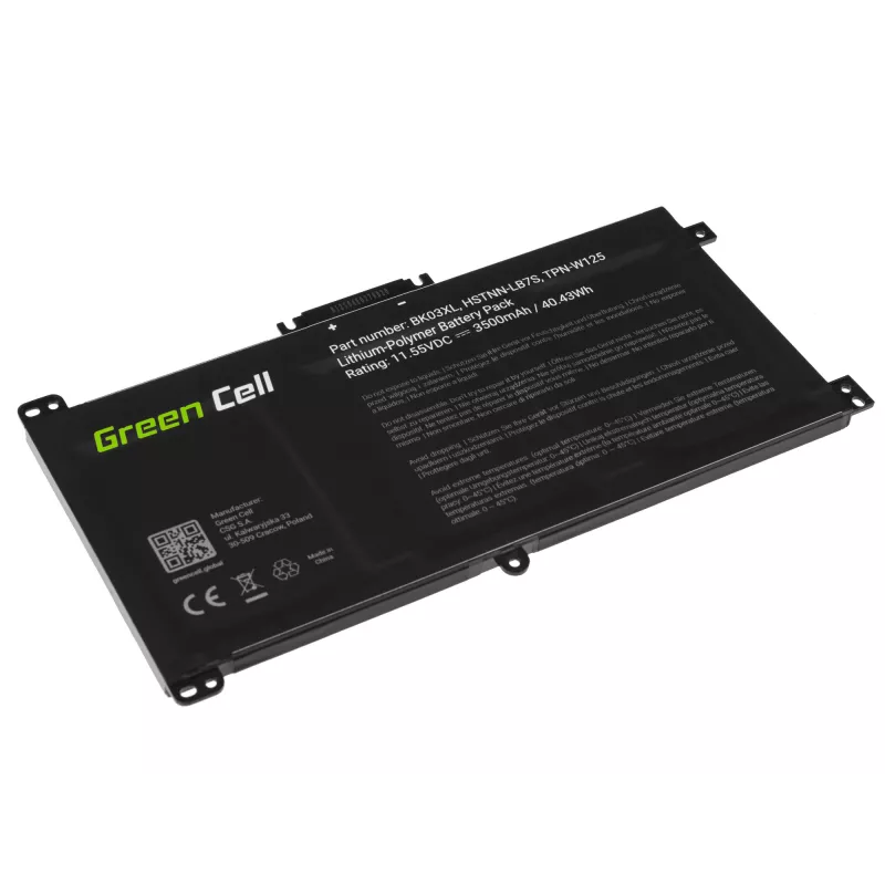 GREEN CELL Akumulators BK03XL HP Pavilion x360 14-BA 14-BA015NW 14-BA022NW 14-BA024NW 14-BA102NW 14-BA104NW