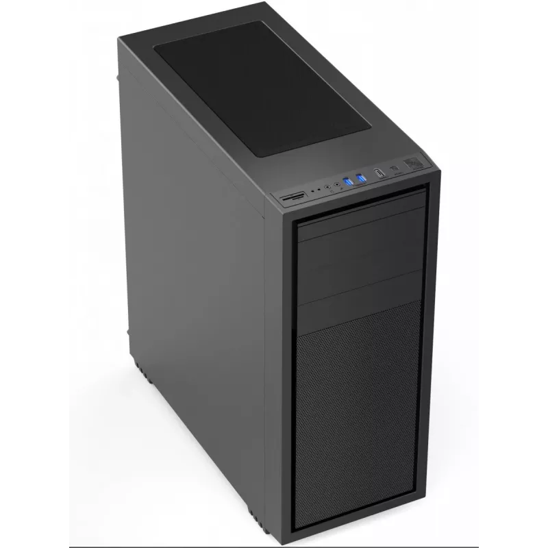 Gembird Fornax K500 ATX datora korpuss, Midi Tower, Melns