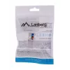 Keystone modulis LANBERG KSU6-1090, Cat6 U/UTP plakans, RJ-45 vīrišķais uz LSA sievišķo, AWG 22/26, 14.5×16.1 mm, balts
