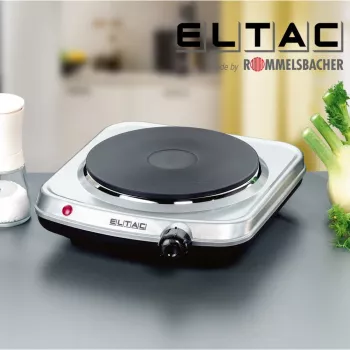 Rommelsbacher ELTAC EK 18 vienas plītsrings, 1500 W, Ø 18 cm, sudraba/melns