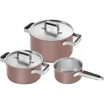 Katlu komplekts ZWILLING PURE 3 gab. katli 1028859 nerūsējošais tērauds, piemērots indukcijai