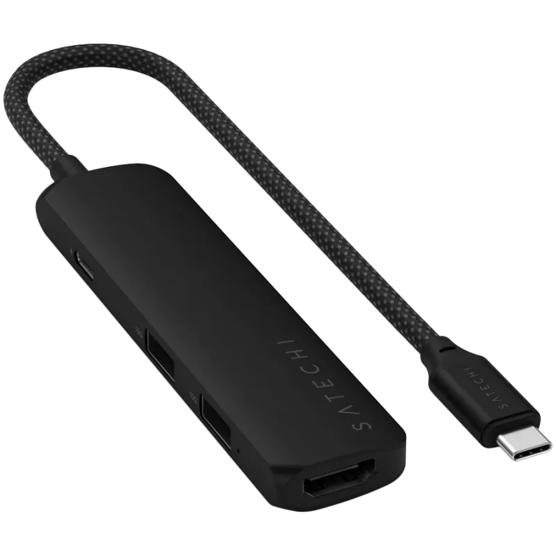 Satechi ST-P4SK saskarnes centrmezgls USB Type-C 10000 Mbit/s Melns