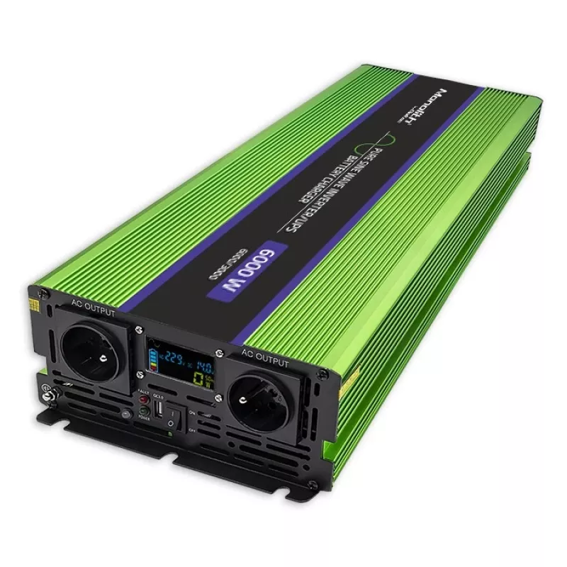 Auto invertors Qoltec Monolith 6000 W zaļš 12 V