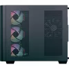 Torņa PC korpuss AEROCOOL P500C EVO-G-BK-v1 ar 2 rūdīta stikla paneļiem, melns