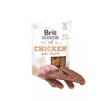 BRIT Meaty Jerky vistas fileja suņu našķi, 80 g