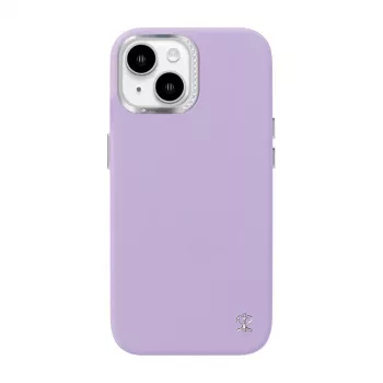 Aizsargājošs telefona vāciņš Joyroom PN-15F1 Starry iPhone 15, violets, plāns, pieguļošs apvalks