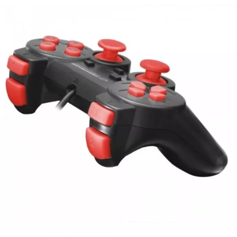 Esperanza EGG106R spēļu kontrolieris Gamepad PC, Playstation 2, Playstation 3 analogais / digitālais USB 2.0 melns, sarkans