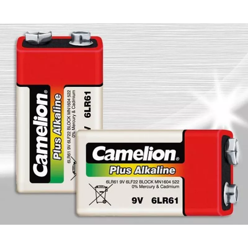 Vienreizlietojamā baterija Camelion 6LR61-SP1 9V sārma
