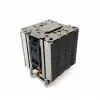 Gaisa dzesētājs Dynatron A49 procesora dzesēšanas sistēma melns sudrabains 800-1800 RPM