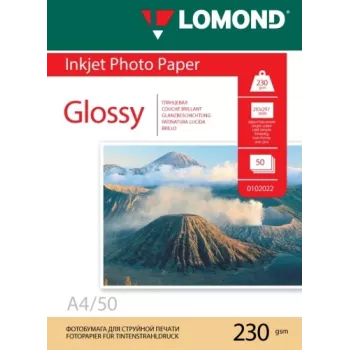 Lomond Foto tintes papīrs spīdīgs 230 g/m² A4, 50 lapas