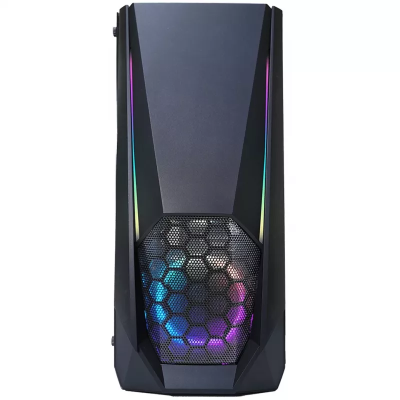 Xilence Xilent Blast X505.ARGB Gaming PC korpuss, RGB ATX Midi tornis, melns (XG141)
