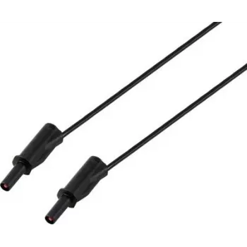 Voltcraft MSB-532 Testa vads 4mm 2 m Melns 2.5mm² CAT IV 600V 32 A (VC-16832965)