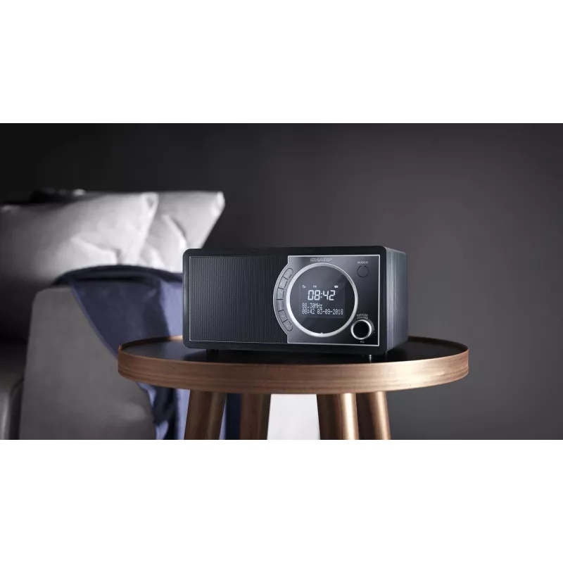Sharp DR-450 digitālais radio - melns, Personīgais, Digitālais, DAB, DAB+, FM, 87,5 - 108 MHz, 174,928 - 239,2 MHz, 3 W