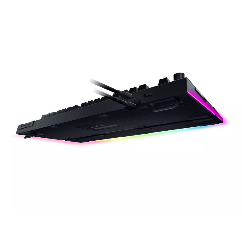RAZER BlackWidow V4 Pro tastatūra ar zaļajiem slēdžiem - ASV izkārtojums