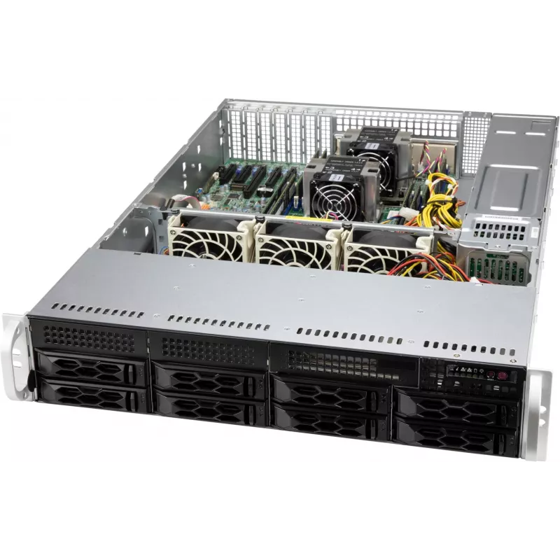 Supermicro CSE-LA25TQC-R609LP datora korpuss Rack Melns 600 W