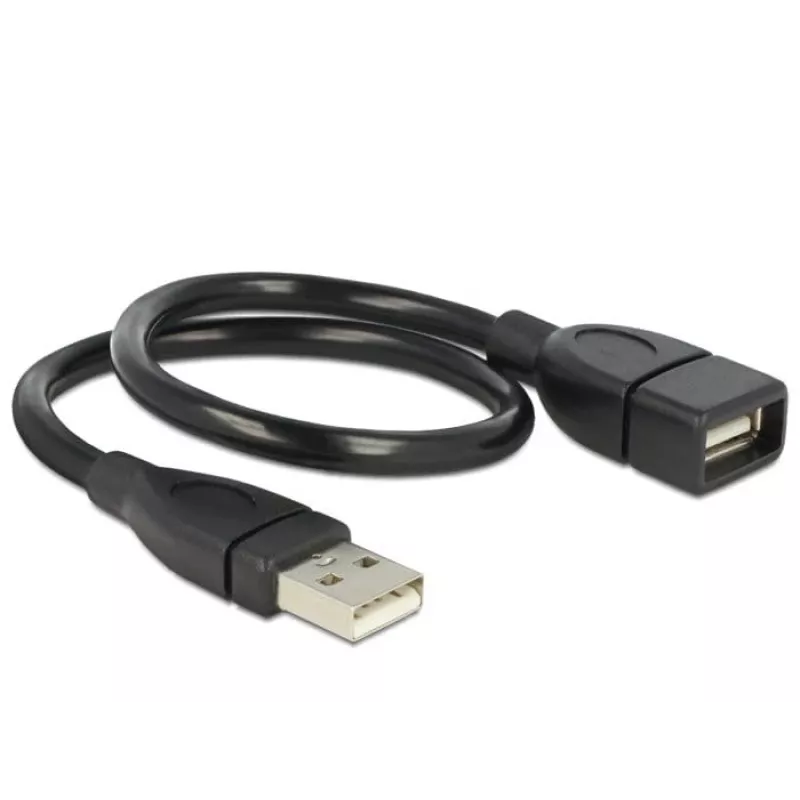 USB kabelis DeLOCK 35cm USB 2.0 83498 Melns