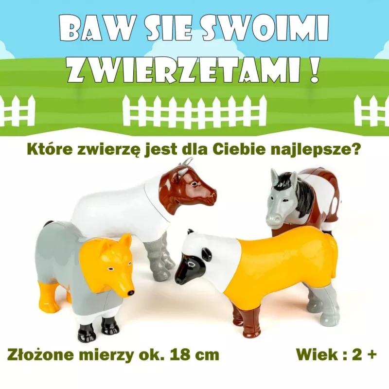 Malblo Magnētiskais lauku dzīvnieku komplekts