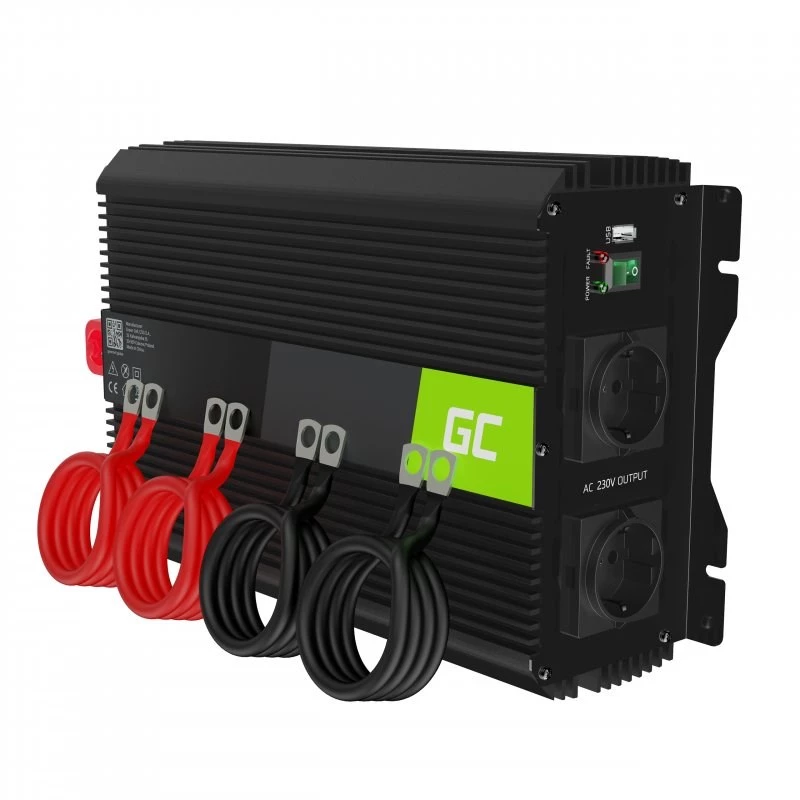 Strāvas pārveidotājs zaļa Cell INVGC12 Auto 3000 W melns