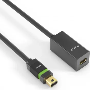 PureLink Ultimate Series - DisplayPort pagarinājuma kabelis - Mini DisplayPort (vīriešu) ar fiksatoru uz Mini DisplayPort (sieviešu) ar fiksatoru - DisplayPort 1,2 - 1,5 m - apaļš, atbalsta 4K 60 Hz