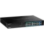 TRENDnet TPE TG182 - Slēdzis - 16 x 10/100/1000 (PoE+) + 2 x SFP - uzstādāms statīvā - PoE+ (240 W)