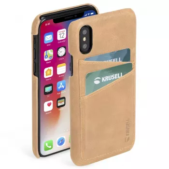 Cover Krusell Sunne 2 Card Cover iPhone XS Max 16.5 cm Bēšs