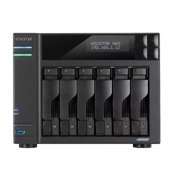 Asustor LOCKERSTOR 6 NAS Desktop Intel® Celeron® N5105 8 GB DDR4 HDD ADM Melns