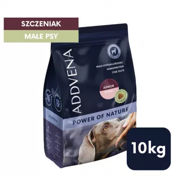 ADDVENA Power of Nature Junior Small Lamb - sausā suņu barība - 10kg