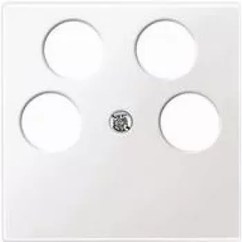 Sienas plāksne / slēdža pārsegs Merten 296519, balts, termoplastisks, 1 gab.