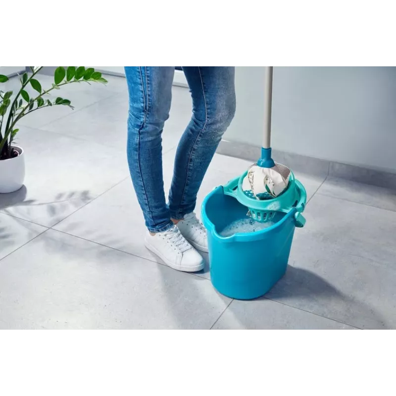 LEIFHEIT 52106 mops Kokvilnas, Šķiedras Sausai&slapjai Zils, Balts