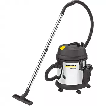 Mitrā un sausā putekļsūcējs Karcher NT 27/1 Me Adv — 27 L metāla tvertne, 1380 W, 20 kPa vakuums