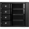 SilverStone SST-FS304-12G ārējais 3,5 collu korpuss, 4 nodalījumu - melns