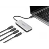 DeLOCK 64261 USB 3.2 Gen 1 Type-C centrmezgls 10000 Mbit/s Melns Pelēks