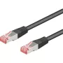Wentronic Goobay CAT 6 Patch Cable, S/FTP (PiMF), Melns, 5 m - LSZH Halogēns-Brīvs, Varš (68700)
