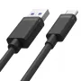 UNITEK USB KABELIS USB-A — USB-C 25CM, Y-C480BK