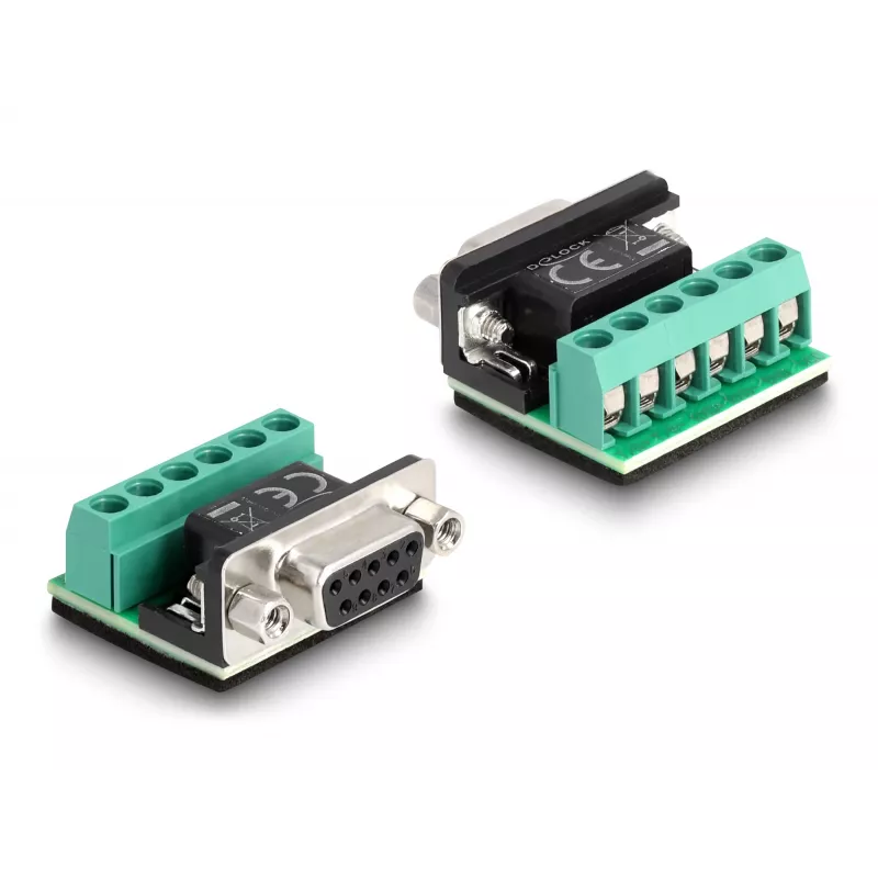 DeLOCK 63465 seriālais kabelis melns caurspīdīgs 1,8 m USB Type-A DB-9