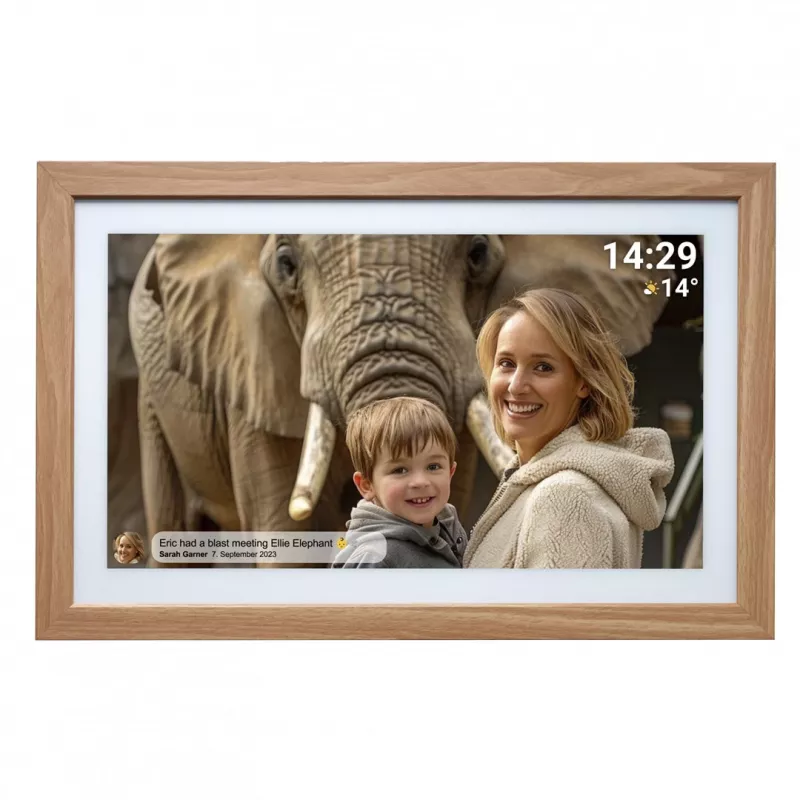 Denver PFF-2162LW digitālais foto rāmis Gaiši brūns 54,6 cm (21,5 inch) Skārienekrāns Wi-Fi