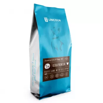 Sausā suņu barība Lincoln Puppy Lamb ar rīsiem, 12 kg