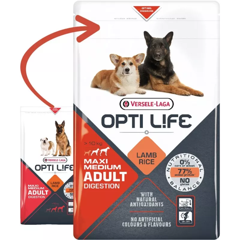 Versele-Laga Adult Digestion Medium & Maxi 12,5 kg pieaugušiem suņiem