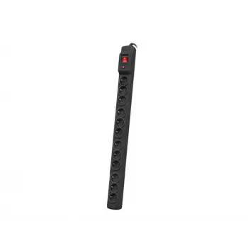 Armac Multi M12 | Strāvas sadalītājs | pārsprieguma aizsargs, 12 kontaktligzdas, 5m kabelis, melns
