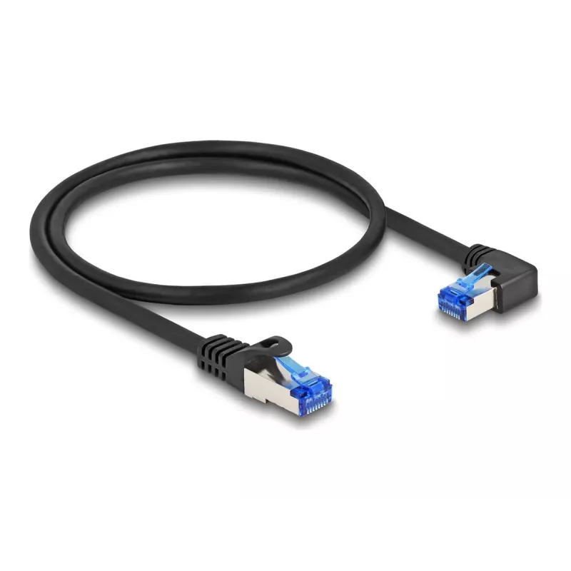 Tīkla kabelis DeLOCK RJ45 Cat.6A S/FTP 0,5 m Melns