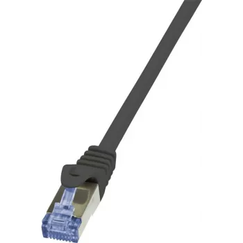 LogiLink PrimeLine - komutācijas kabelis - RJ-45 (V) uz RJ-45 (V) - 20 m - SFTP, PiMF - CAT 6a - bez halogēna, liets, neaizķerams - melns