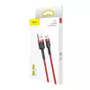 USB kabelis Baseus CAMKLF-C09 2m USB A Micro-USB B sarkans