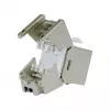 Ekranēts Cat.6A plāns Keystone savienotājs, EQUIP 767223, bez instrumentiem, RJ-45, plakans, sudraba, 8 gab.