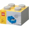 LEGO galda atvilktne 4, uzglabāšanas kaste pelēka, ar radzēm