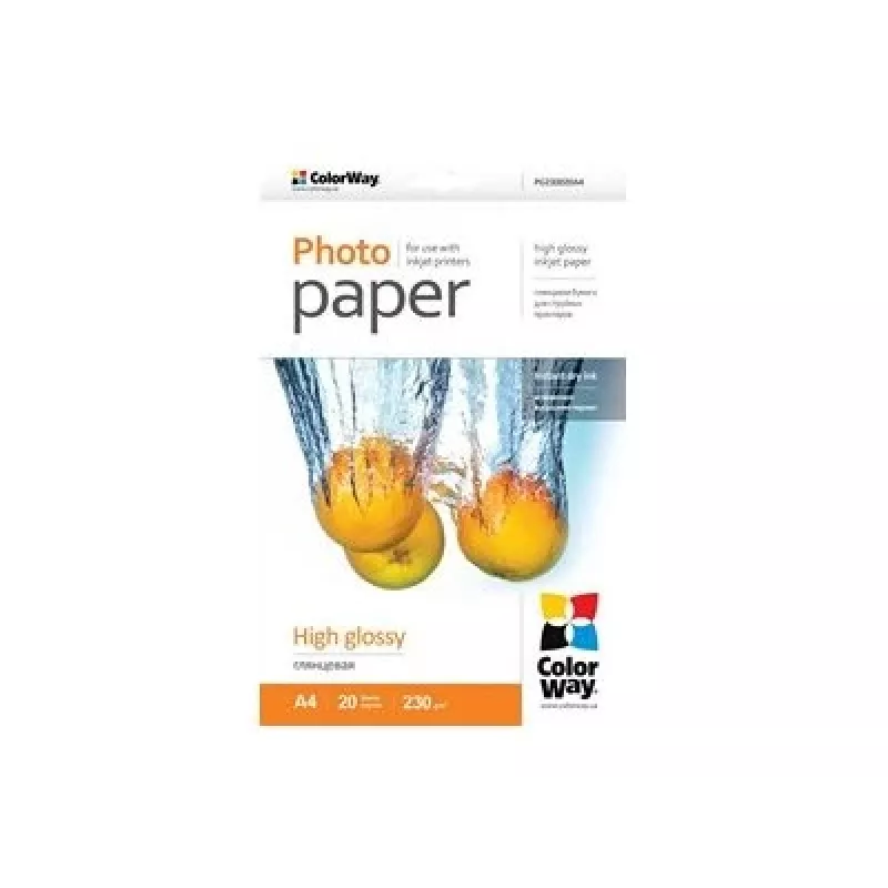 Photo Paper Gloss Colorway PG230020A4 A4 balta