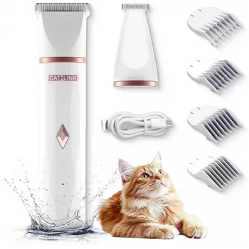 Mājdzīvnieku spalvu griežamais Catlink CL-PT-01 — bezvada trimmeris, 600 mAh baterija, 40×34×162 mm, USB