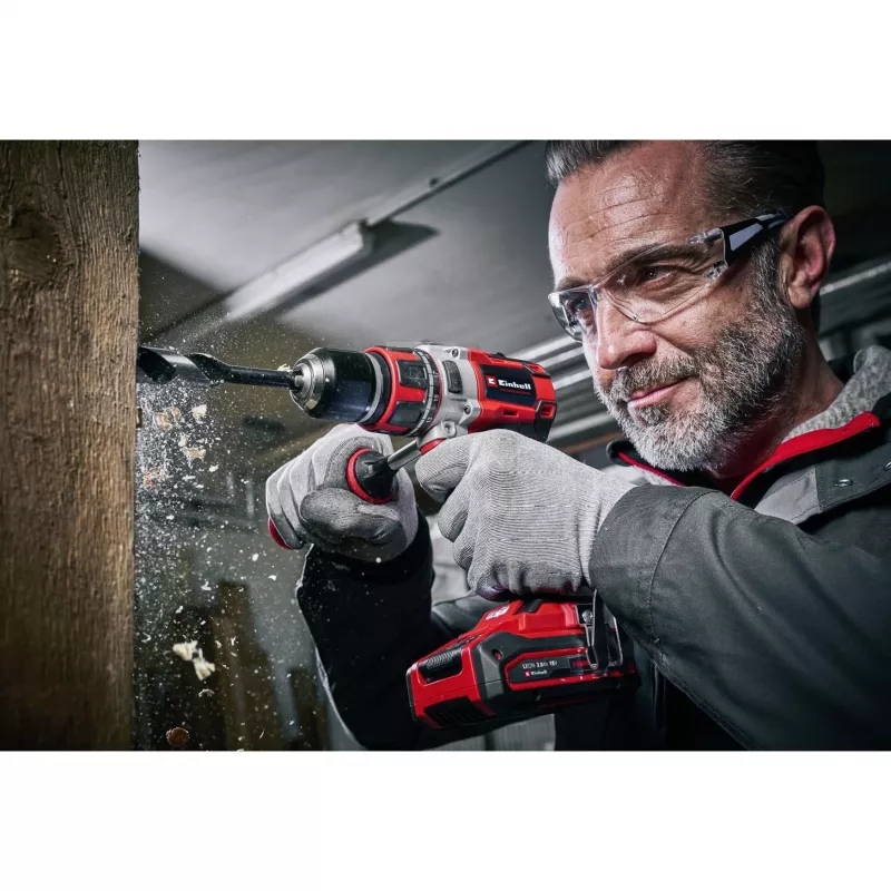 Einhell TP-CD 18/80 Li BL-Solo Keyless 1.41 kg Melns, Sarkans