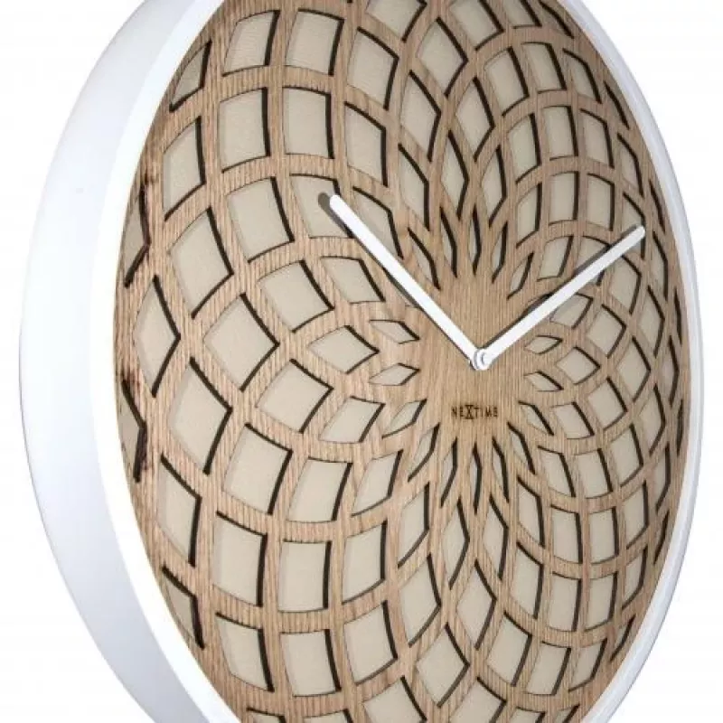 NeXtime klok 3150be Sun Small, Ø35 cm, pie sienas, bēšs